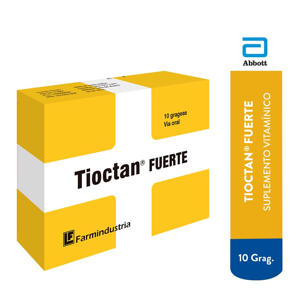 Tioctan Fuerte caja x 10 grageas